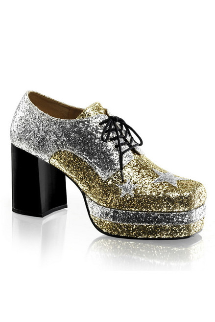 Men's Platform Glitter Oxford