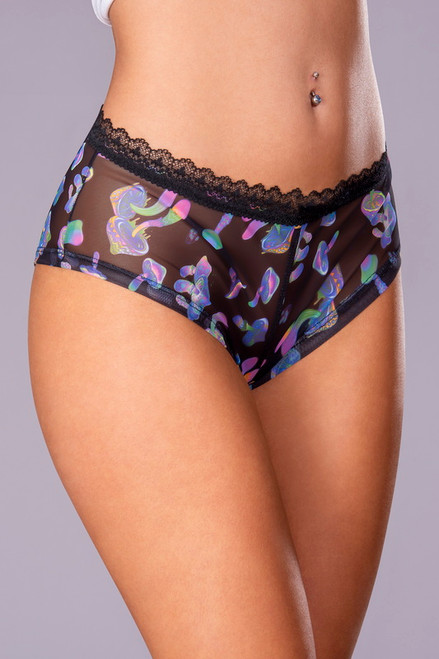 Hazy Dayz Mushroom Print Boy Short