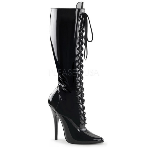 Patent Leather Knee High Boot Blowout Deal