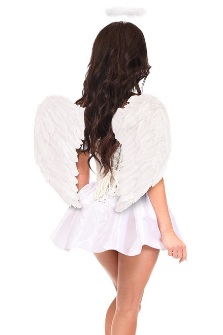 Top Drawer Premium Sequin Angel Corset Costume