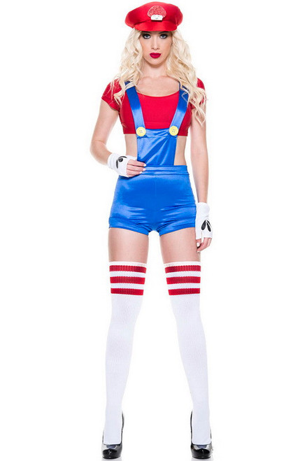 Sassy Red Plumber Costume