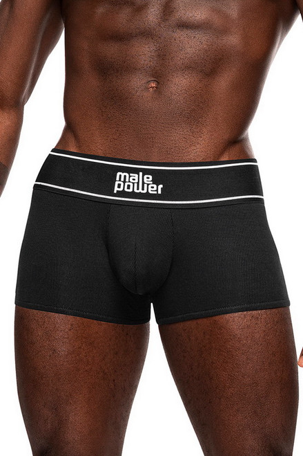 Men's Black Modal Rib Pouch Short Blowout Deal