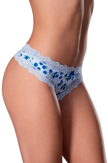 Sweet Treats Blueberry Crotchless Thong Blowout Deal