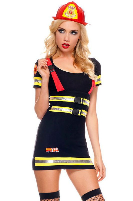 Fire Hazard Honey  Fire Fighter Costume Blowout Deal
