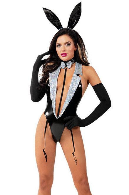 Black Tuxedo Bunny Costume Blowout Deal