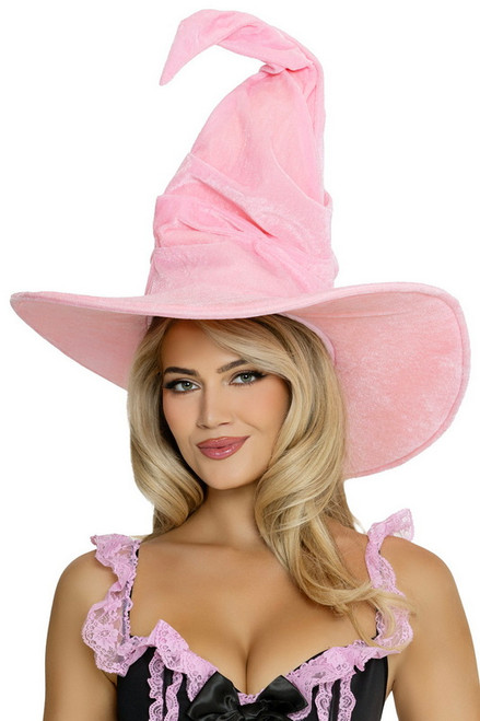 Pink Ruched Witch Costume Hat