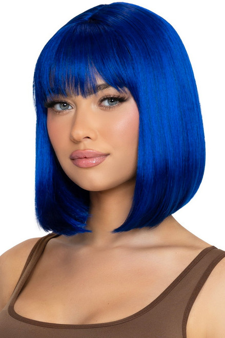 Blue 13" Angeles Bob Costume Wig