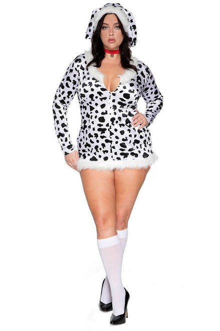 Plus Size Delightful Doggy Dalmatian Dress Costume