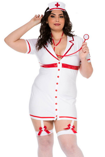 Plus Size Dashing & Delicious Nurse Costume