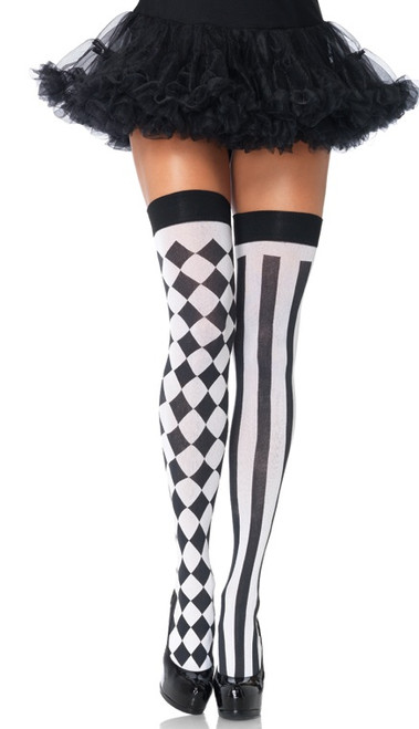 Harlequin Thigh Highs