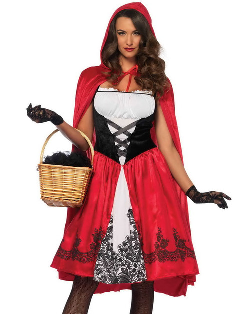 Gothic Red Riding Hood Costume Spicy Lingerie 4843
