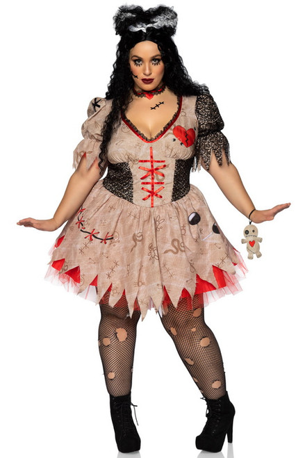 Plus Size Deadly Voodoo Doll Costume