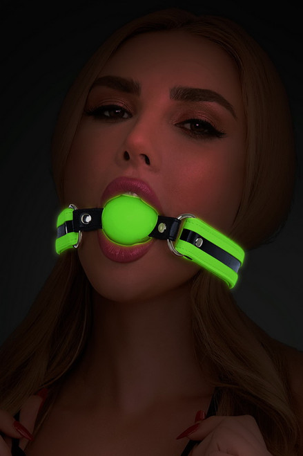 Glow In The Dark Silicone Ball Gag