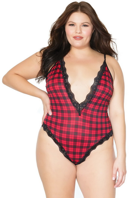 Plus Size Ryan's Secret Desire Backless Teddy