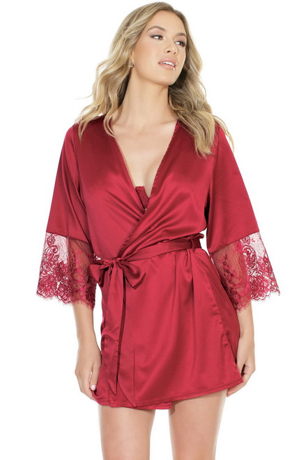 Feeling Sexy Satin Red Robe