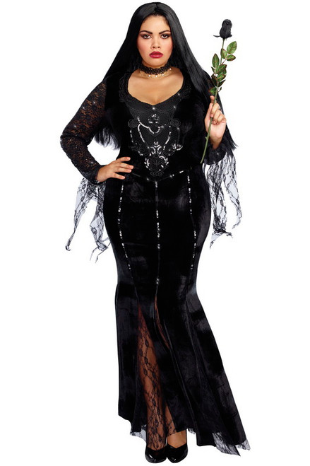 Plus Size Frightfully Beautiful Gothic Costume