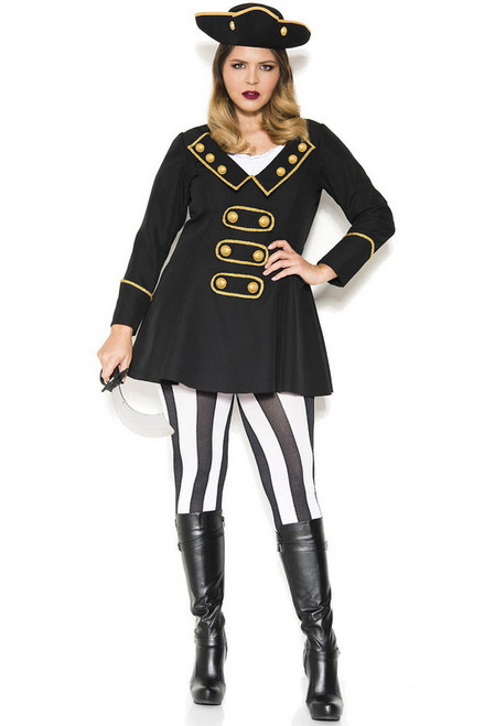 Plus Size High Class Pirate Costume