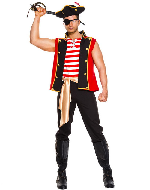 Plunderers Pirate Men's Costume