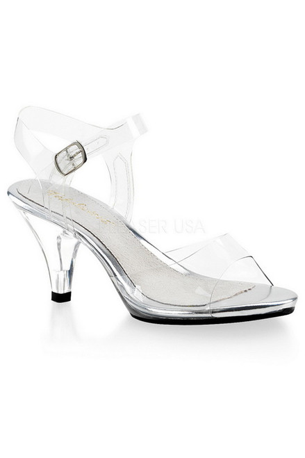 Clear Heel with Clear Straps