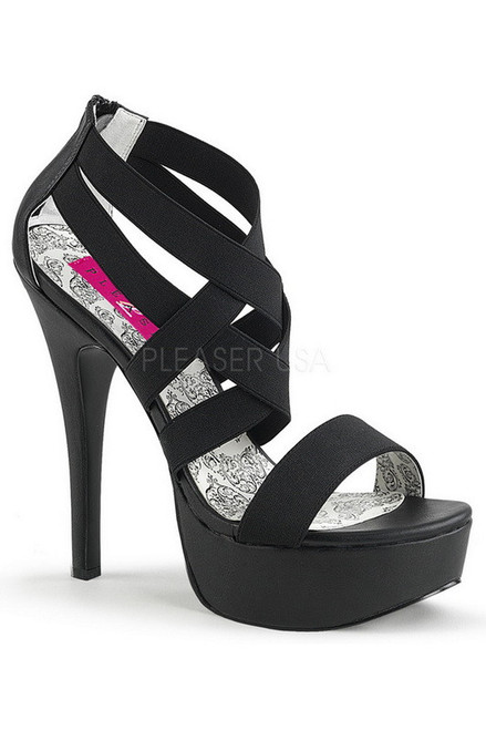 Tease Me in Elastic Wide Width Heel