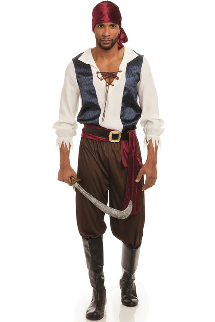 Men's Rogue Pirate Halloween Costume- Spicy Lingerie