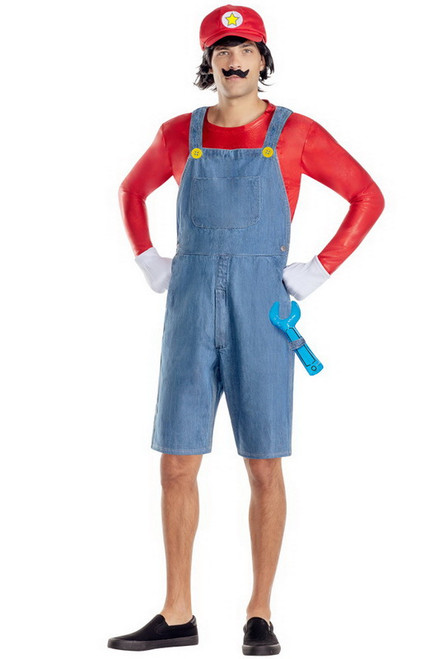 Men's Red Gamer Halloween Costume