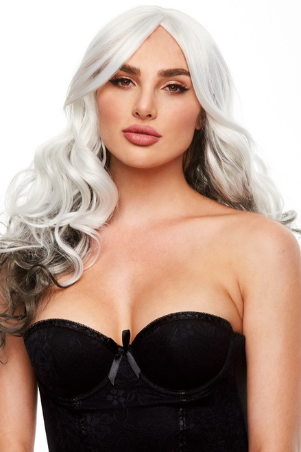 Gina Grey And Black Wig Spicy Lingerie 