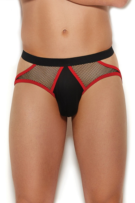 Men's Fishnet & Lycra Jock Strap