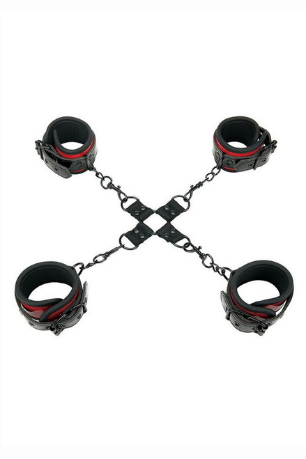 Black & Red Heartbreaker Hogtie Restraint