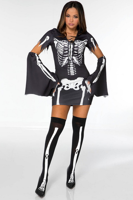 Haunted Skull Halloween Costume Dress