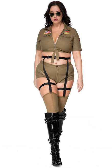 Plus Size Top Aviator Director Halloween Costume