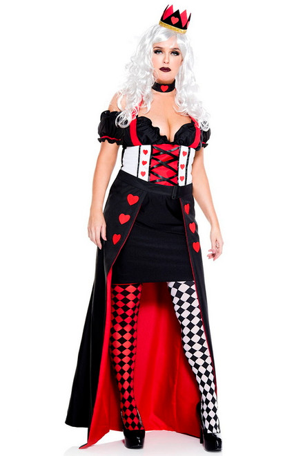 Plus Size Enchanting Royal Heart Queen Halloween Costume