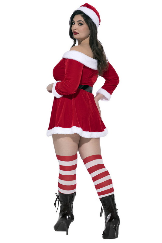 Plus Size Joyful Clause Holiday Costume image 1