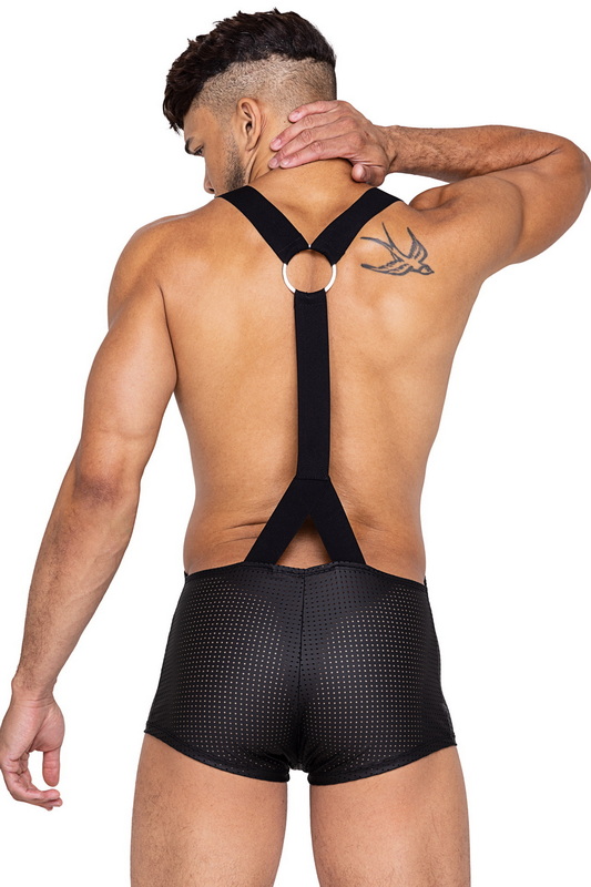 Men's Black Spandex Master Singlet image 1