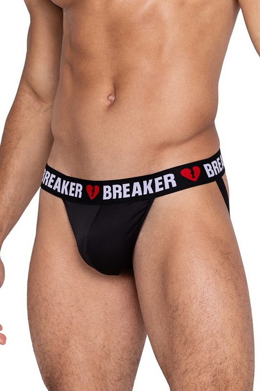 Men's Black & Red Heartbreaker Jockstrap