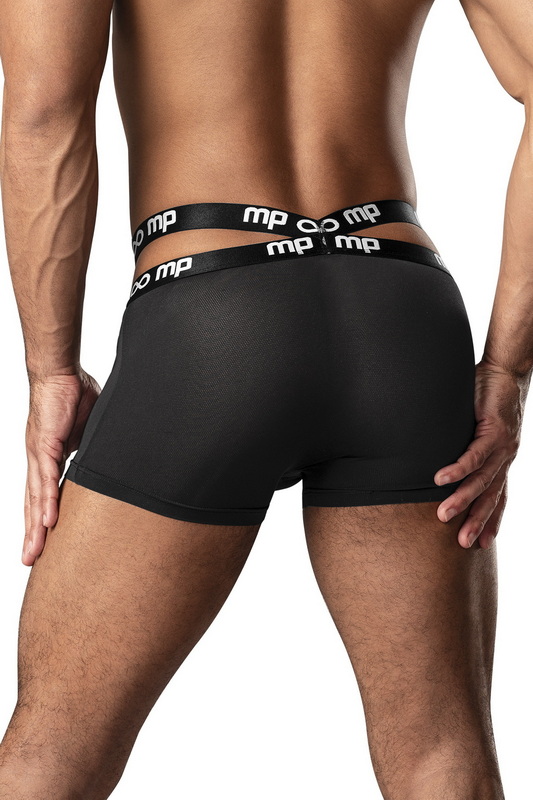 Black Infinite Comfort Strappy Pouch Short image 3