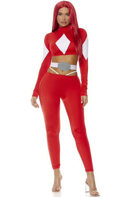 Red Powerful Ranger Costume On Sale