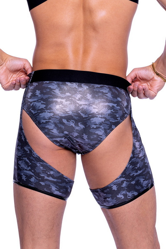 Secretive & Sensual Shimmer Camouflage Studded Chaps image 1