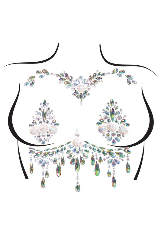 Siren Adhesive Body Jewels Sticker image 1