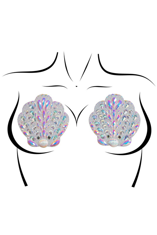 Clear Shell Adhesive Pasties image 1