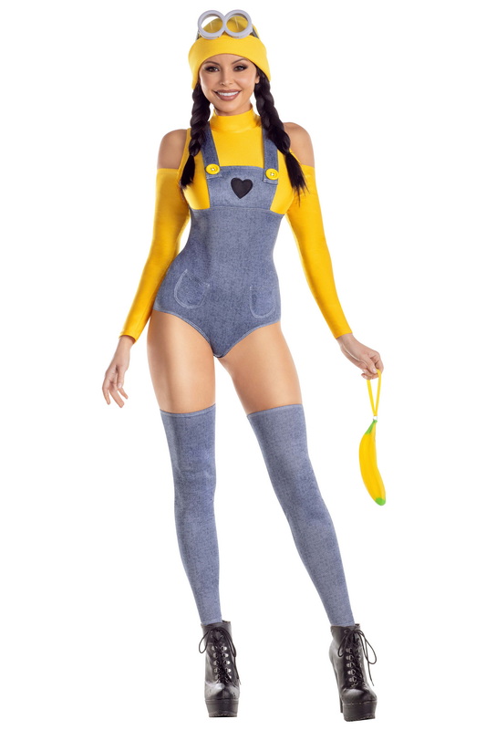 Yellow Henchbabe Halloween Costume image 1
