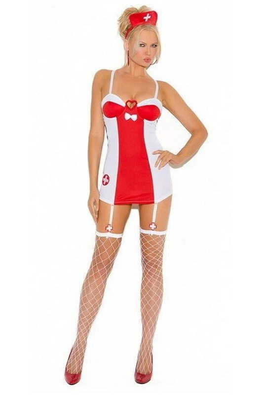 Sexy Flirty Nurse Dress Costume