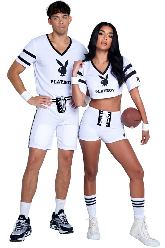 Men's Playboy Football Touchdown Hunk Halloween Costume image 2