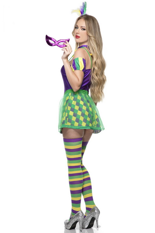 Mardi Gras Babe Halloween Costume image 5