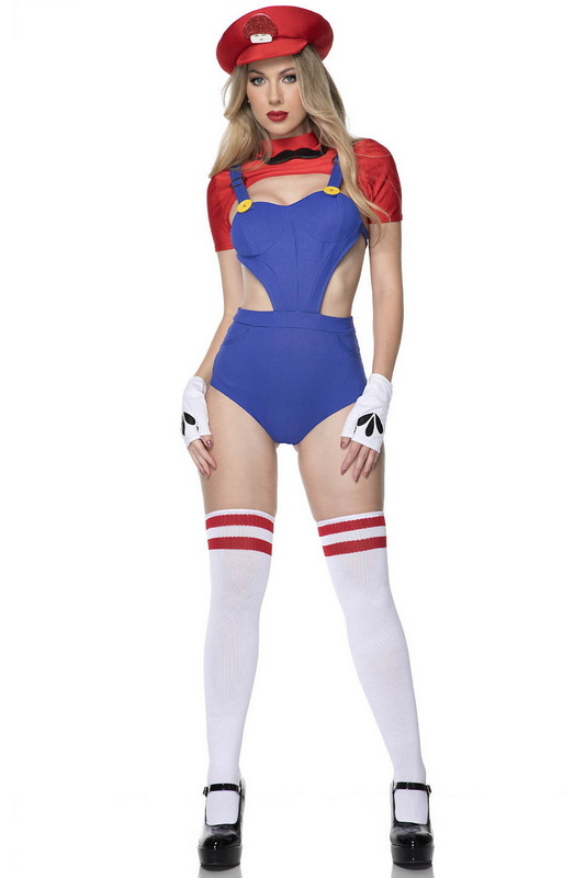 Sexy Plumber Babe Halloween Costume image 2