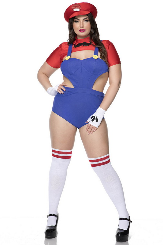Plus Size Sexy Plumber Babe Halloween Costume image 4