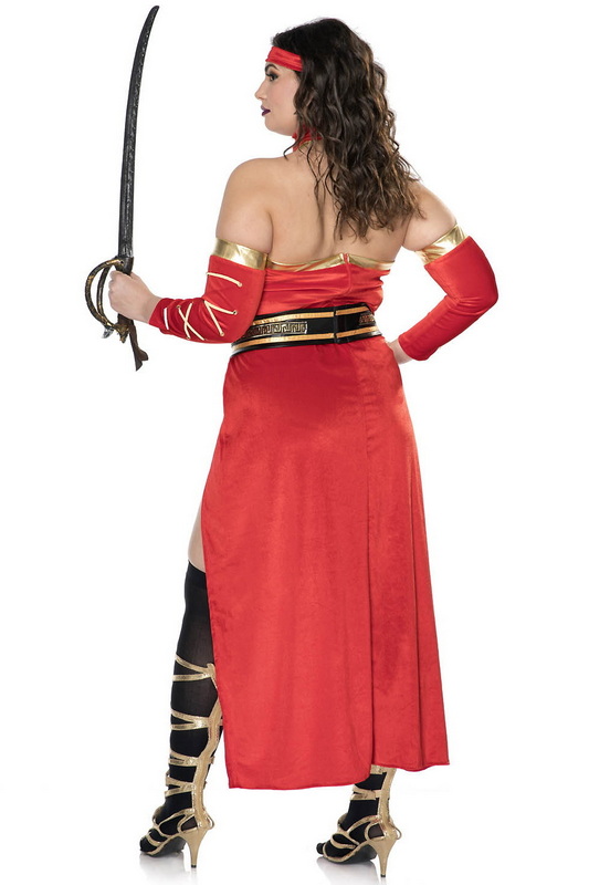 Plus Size Ancient Warrior Halloween Costume image 1
