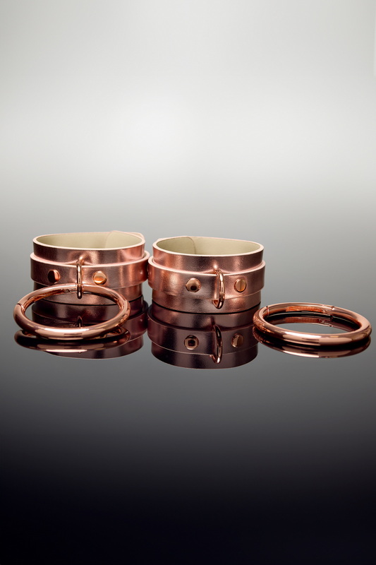 Submissive Rose Gold Wrist Cuffs image 9