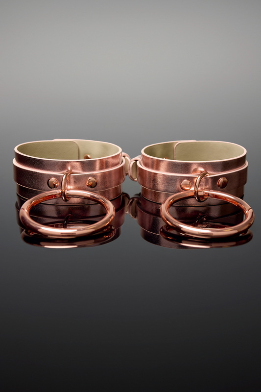 Submissive Rose Gold Ankle Cuffs image 2