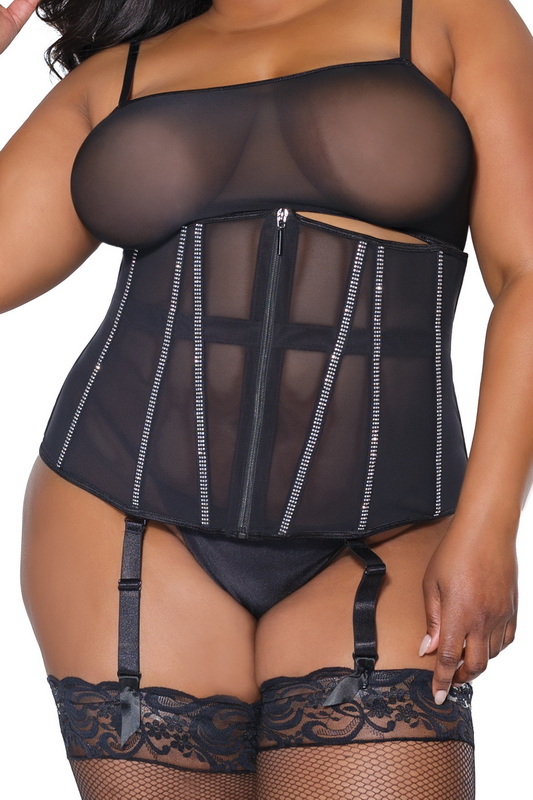 Plus Size Black After Midnight Waist Cincher